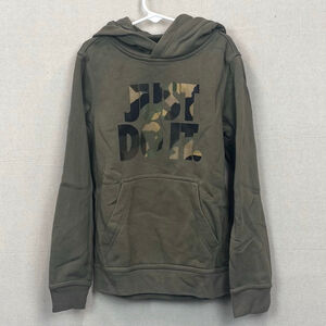 Nike green camo graphic hoodie-S